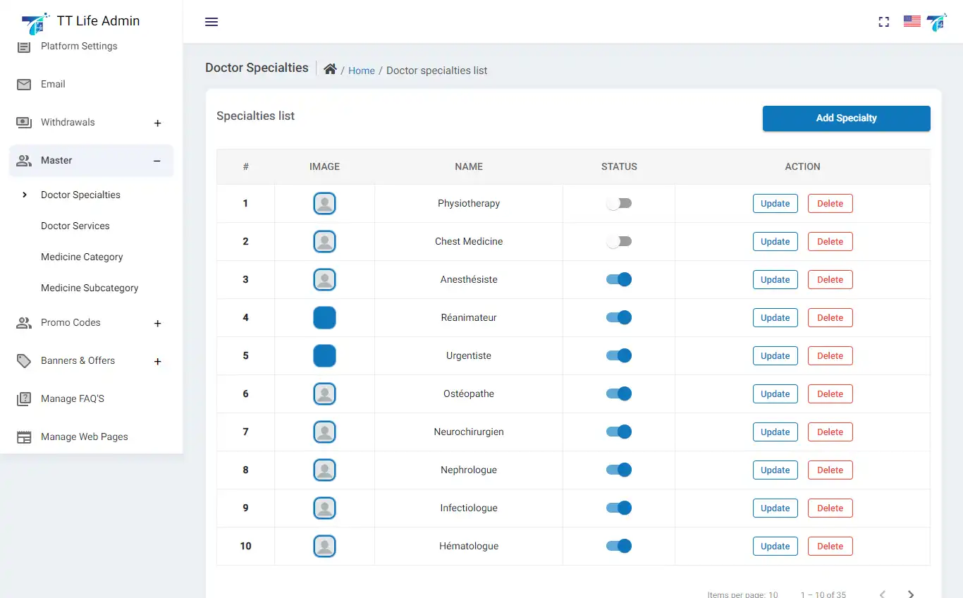 Doctor Appointment — admin — Master