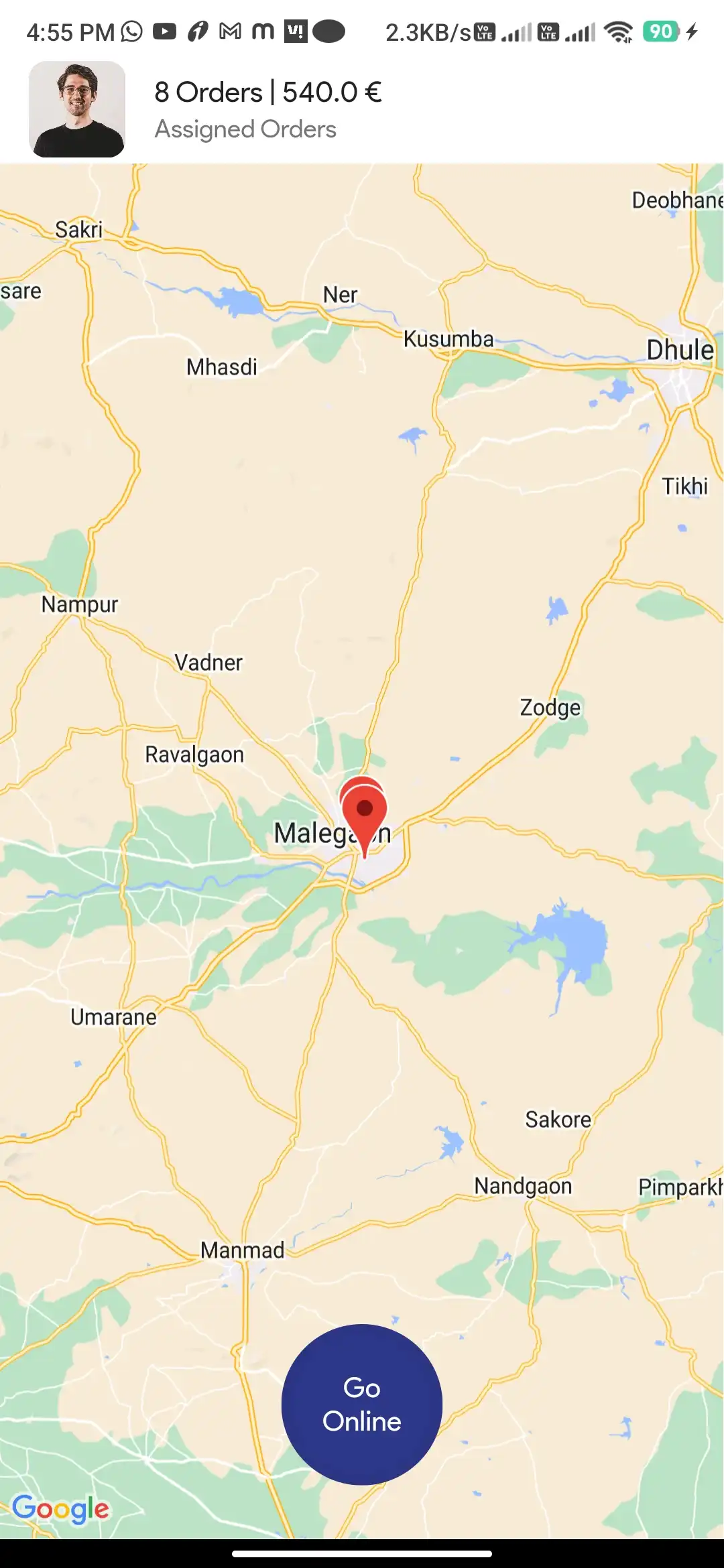 Doctor Appointment — delivery — Go Online