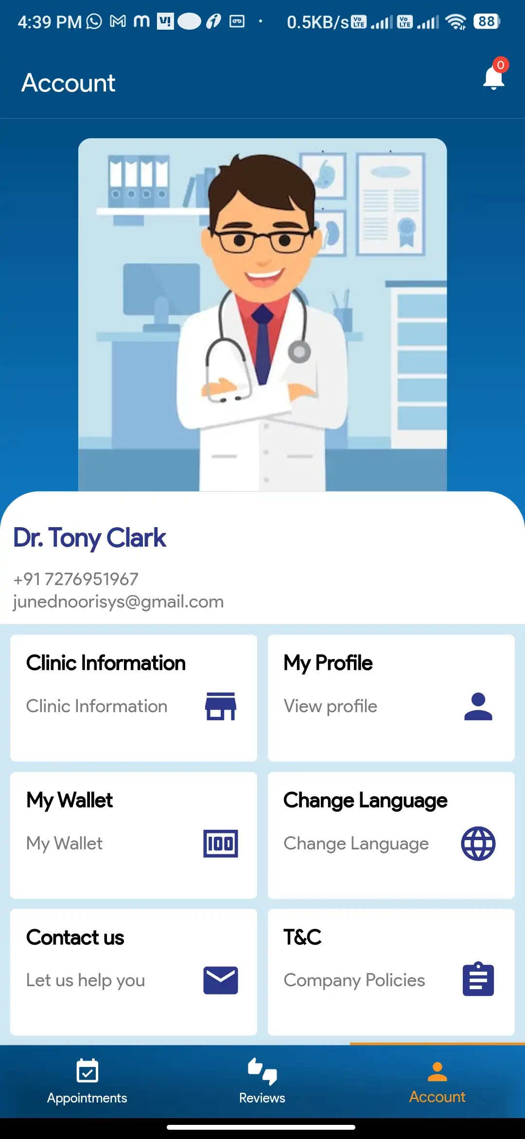Doctor Appointment — doctor — Account