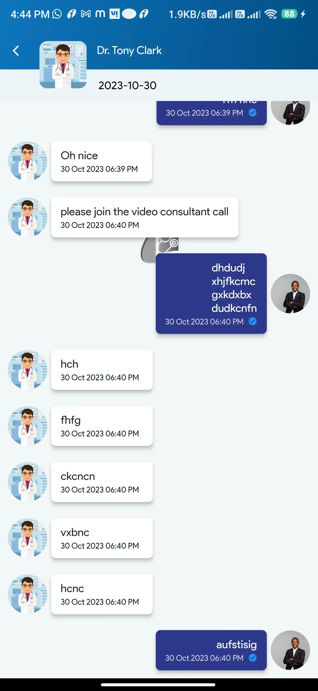 Doctor Appointment — patient — Chat With Doctor