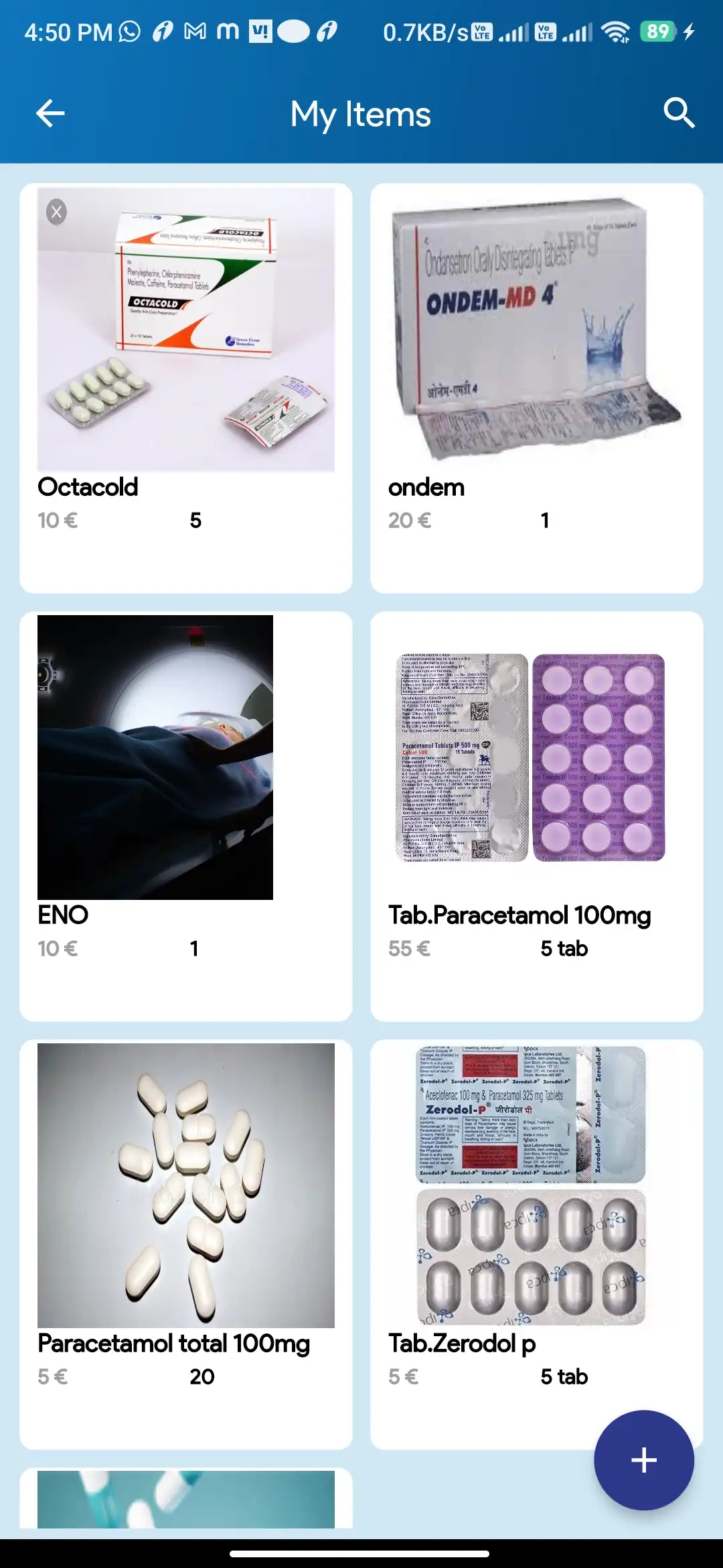 Doctor Appointment — pharmacy — My Items