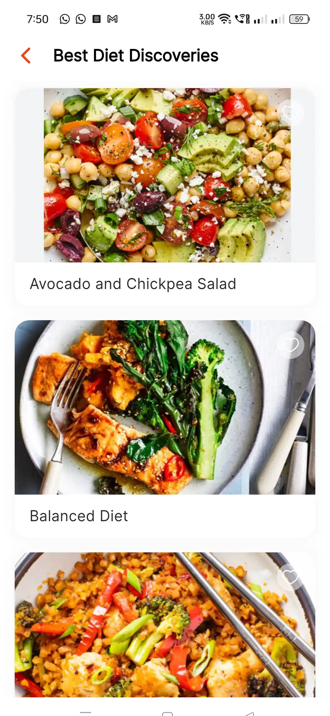 Fitness app — user — Best Diet Discoveries