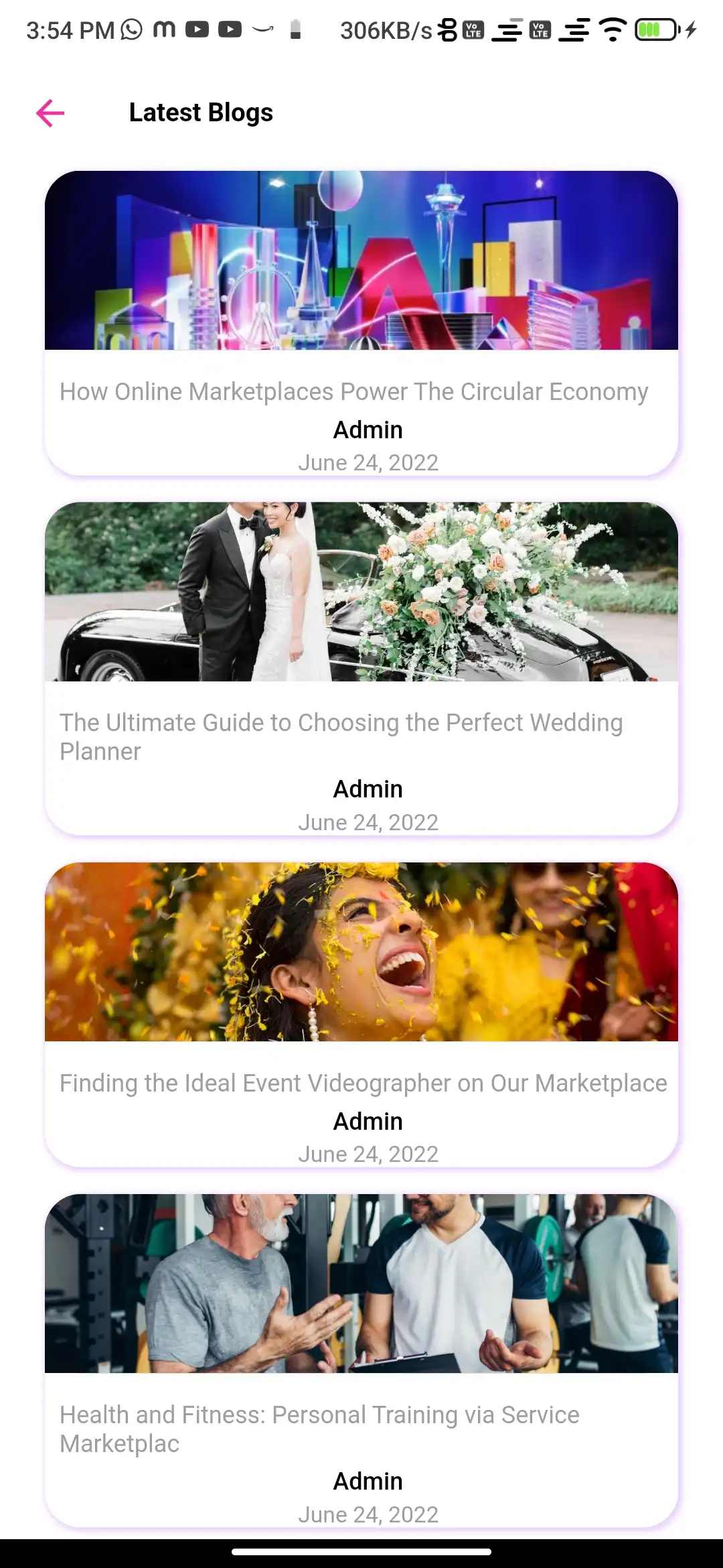Service marketplace — user app — Latest Blogs