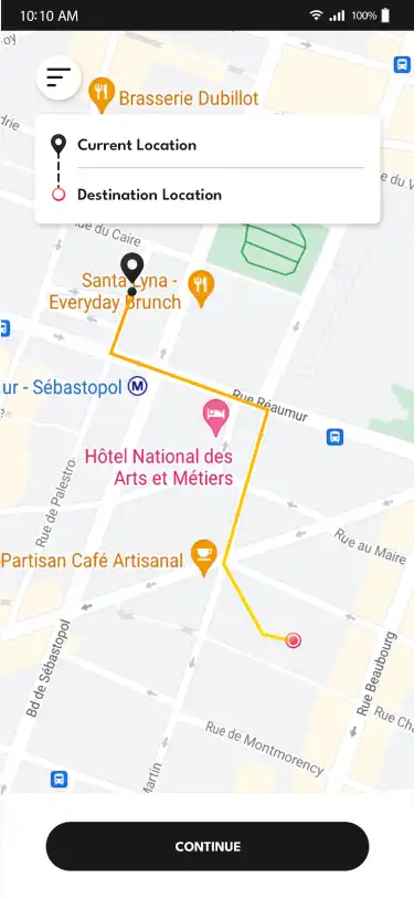 Taxi App Subscription — user — Landing Screen