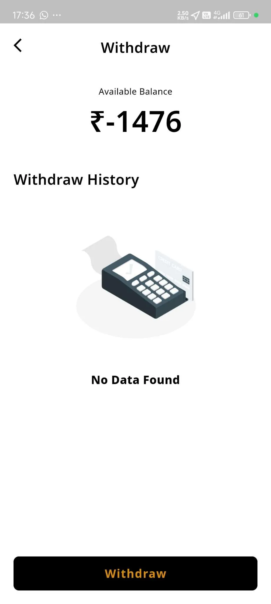 Taxi App — Driver App — Withdraw