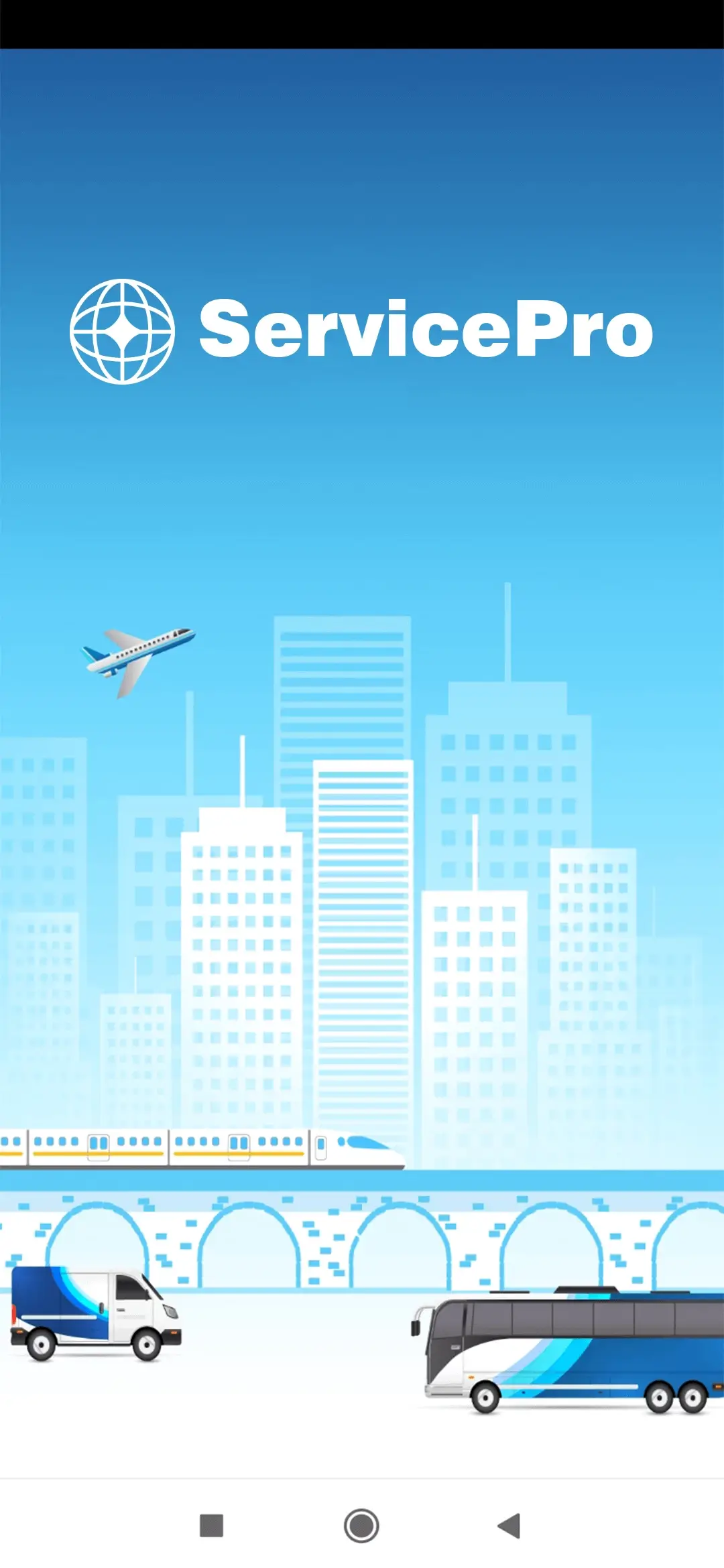 Ticket booking user — Splash Screen