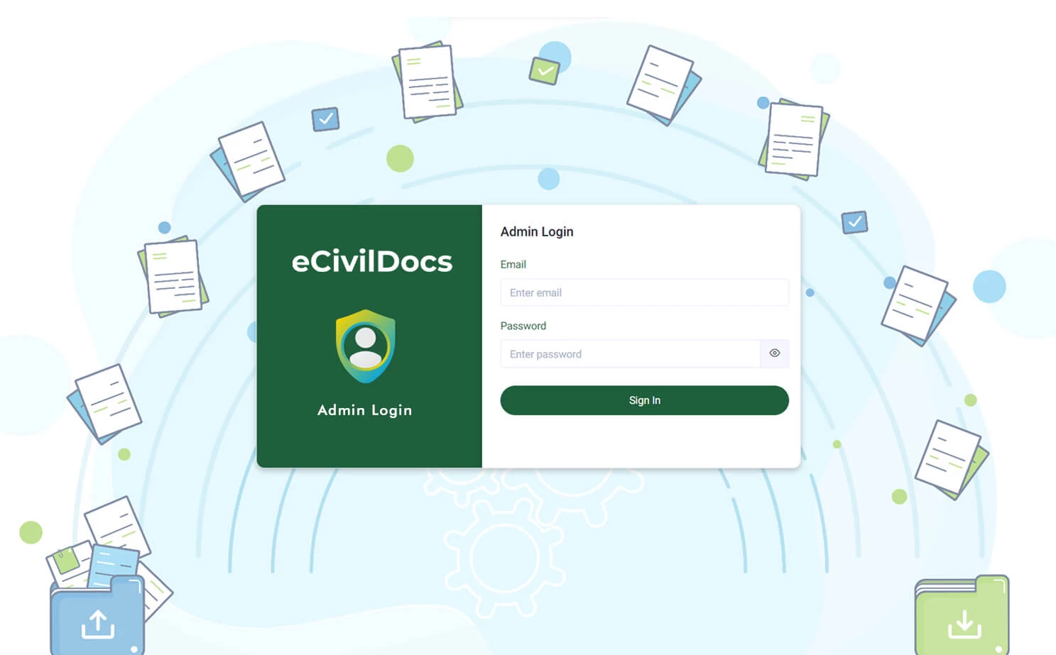Digital Solution For Civil Documents admin — Admin Login