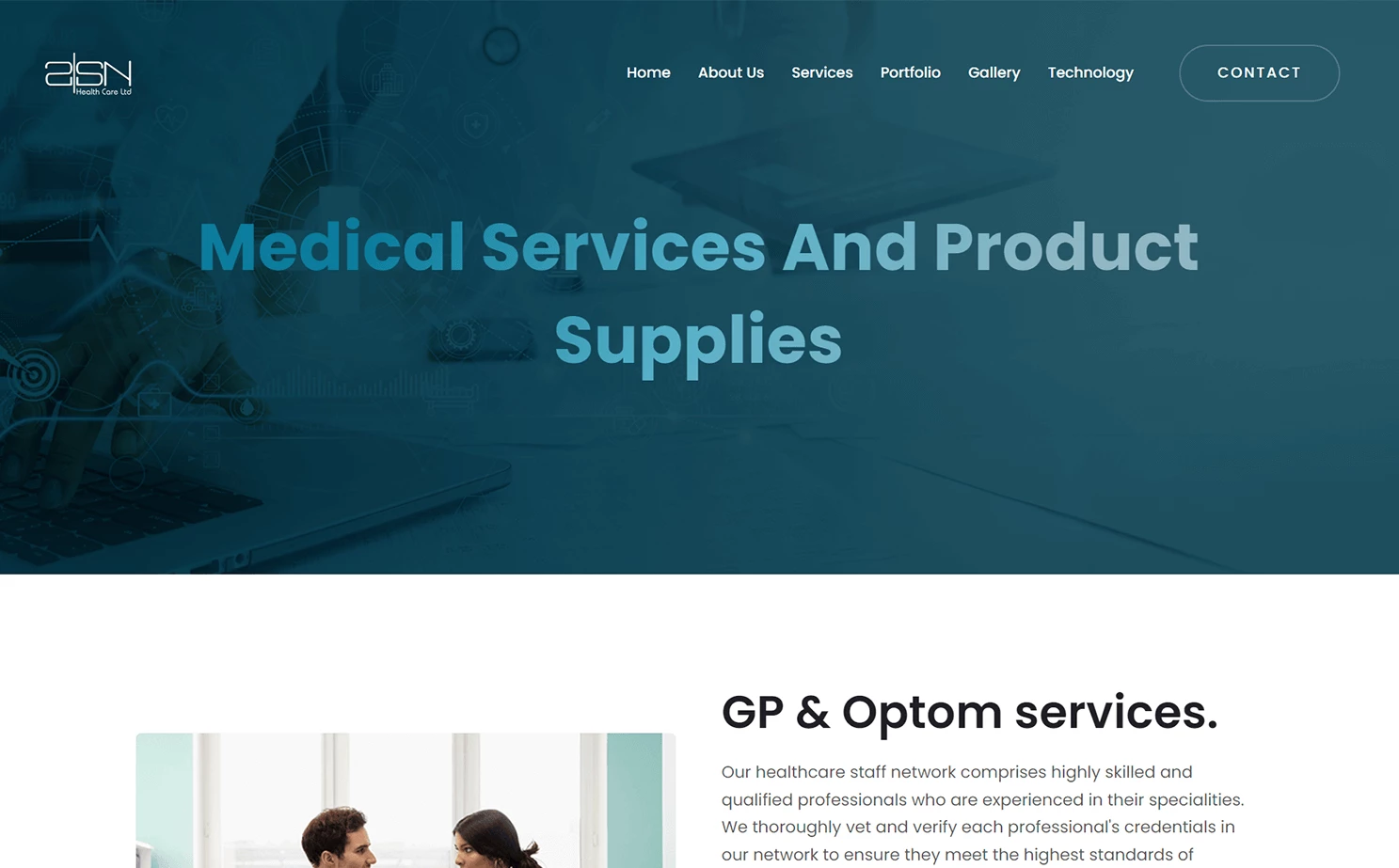 Doctor Personal Presentation app — Medical Services