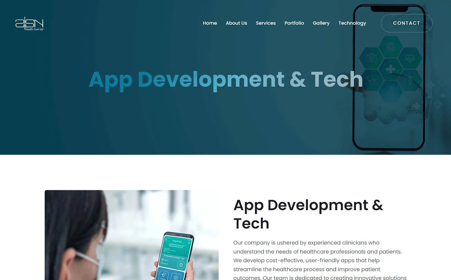 Doctor Personal Presentation app — App Development & Tech