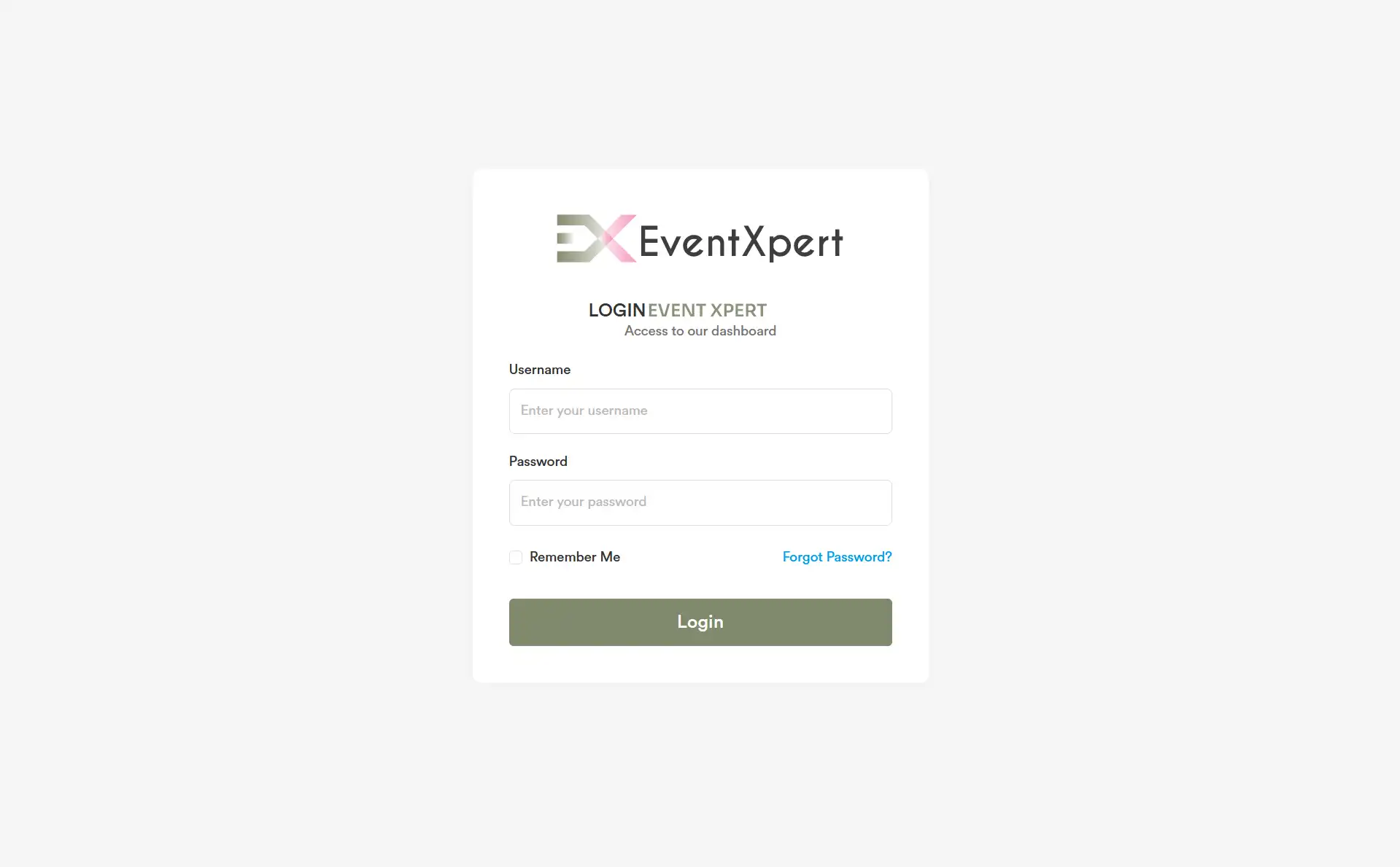 Admin Panel — Login