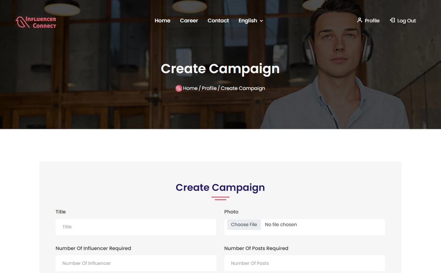Influencer Marketplace — company — Create Campaign