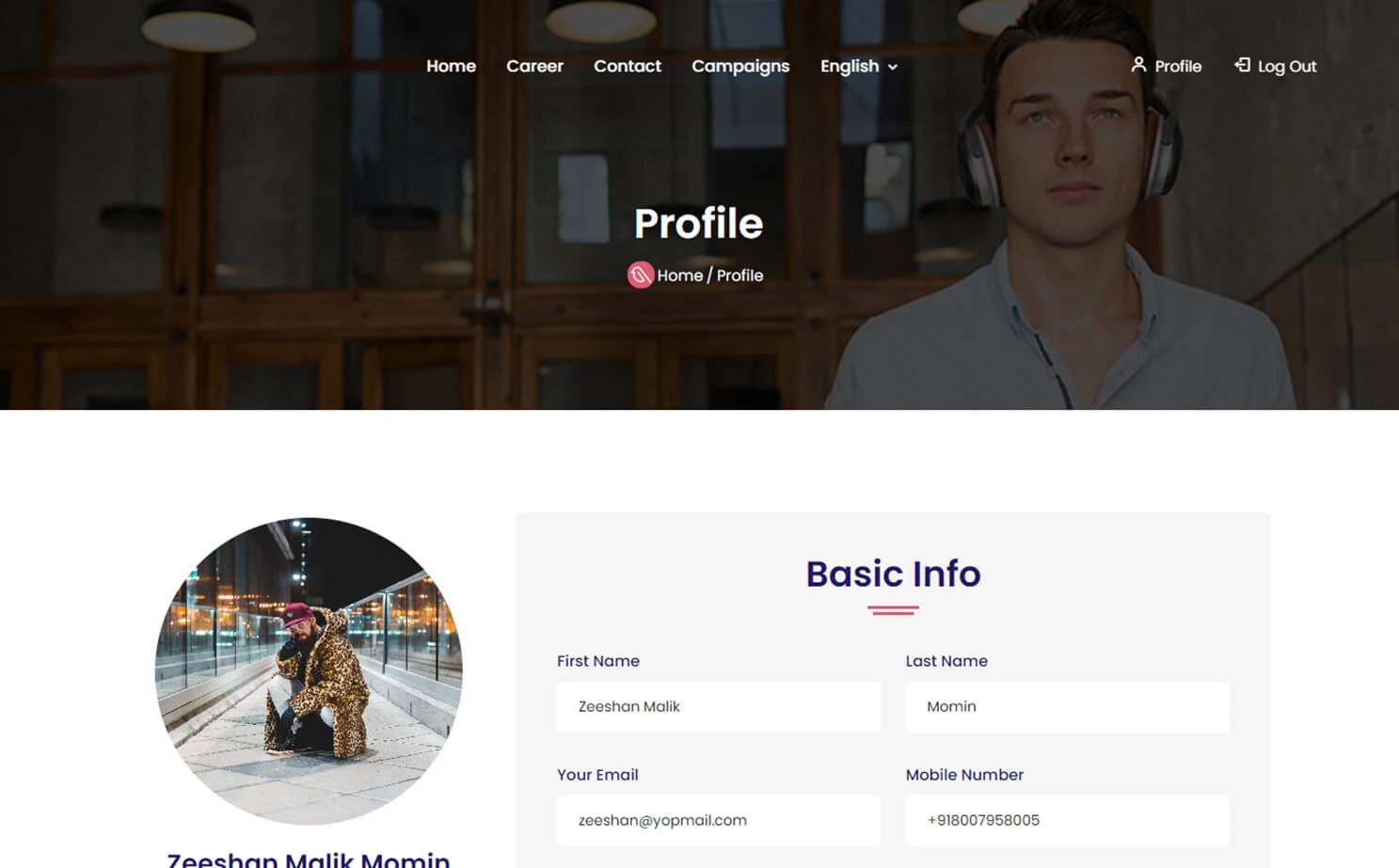Influencer Marketplace — influencer — Basic Info