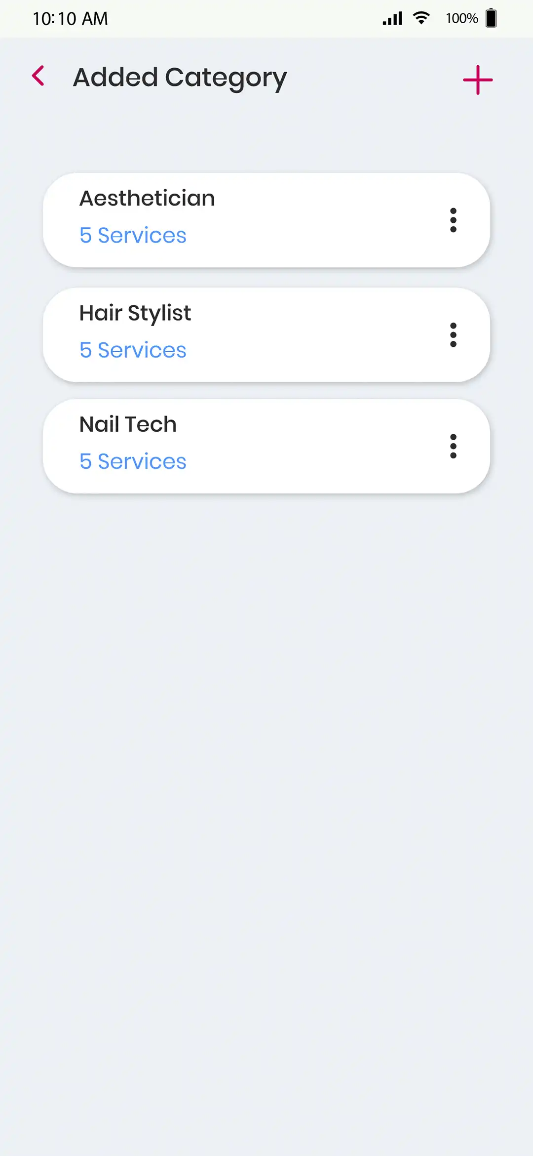 Market Place — service provider — Add Categories