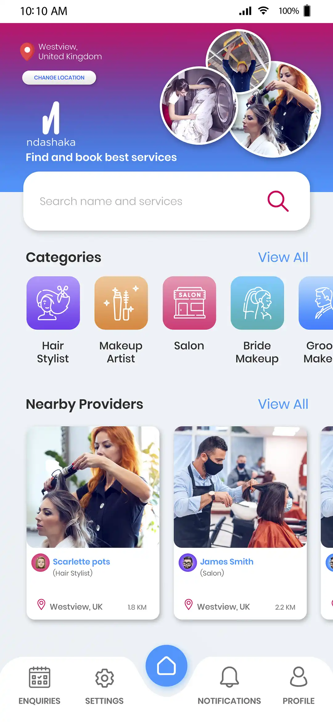 Market Place — user — Home