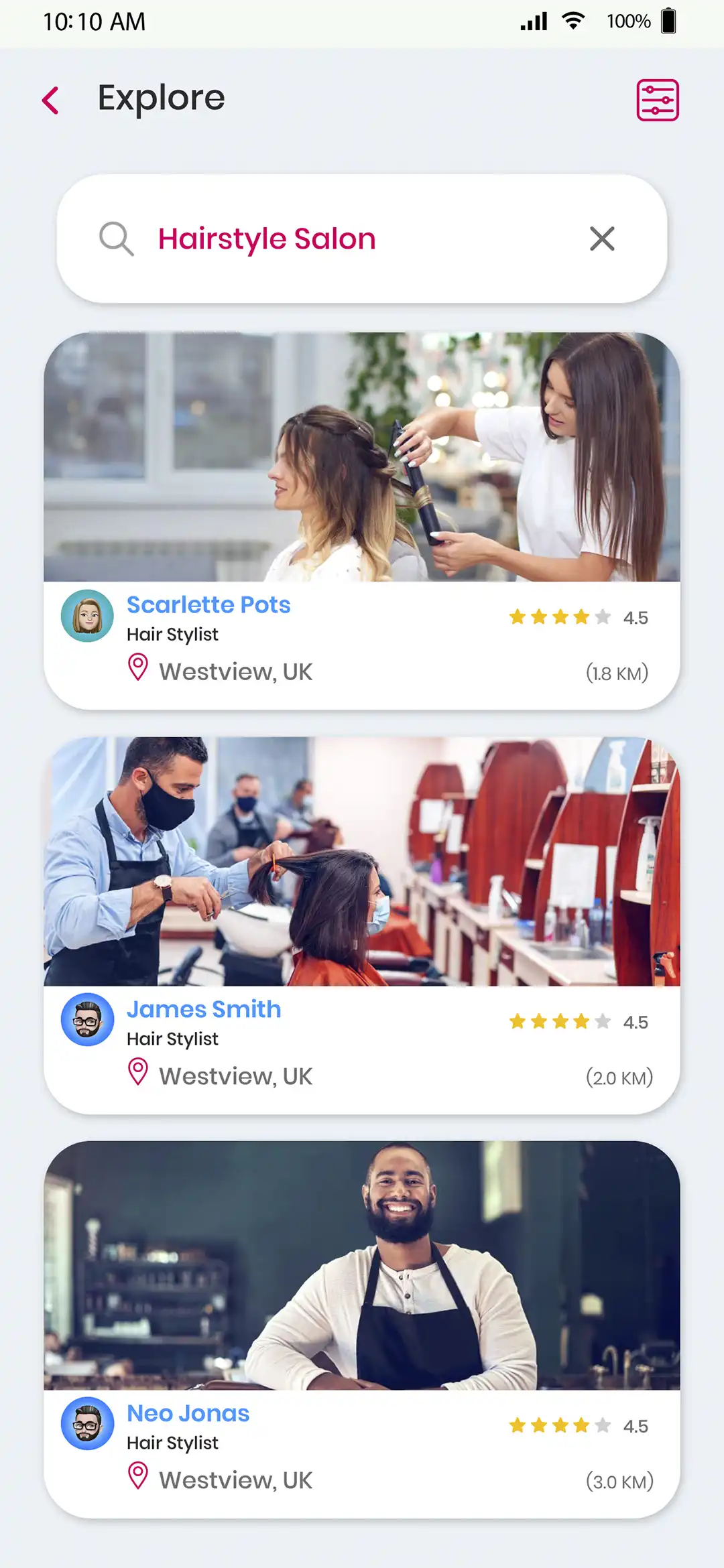 Market Place — user — Provider