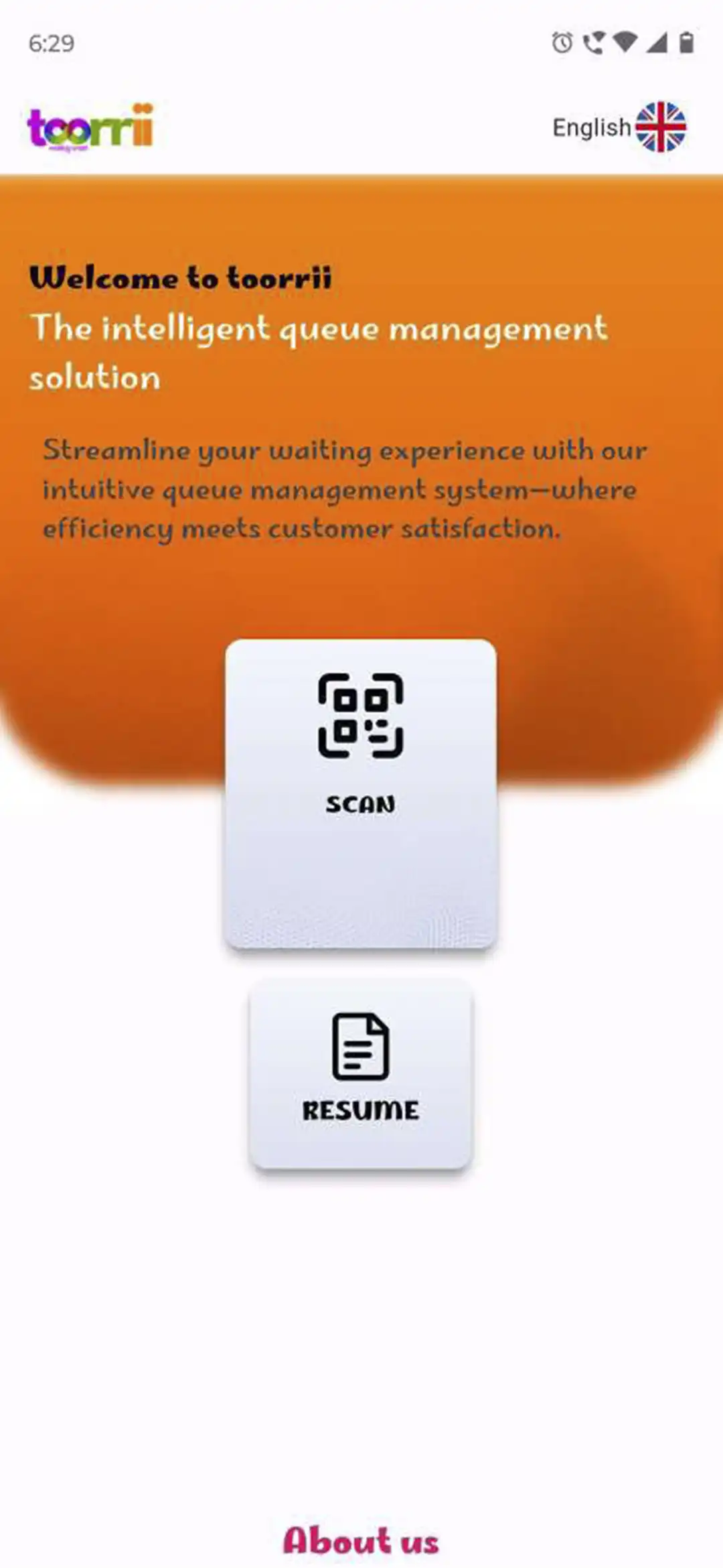 Queue Management user app — Profile