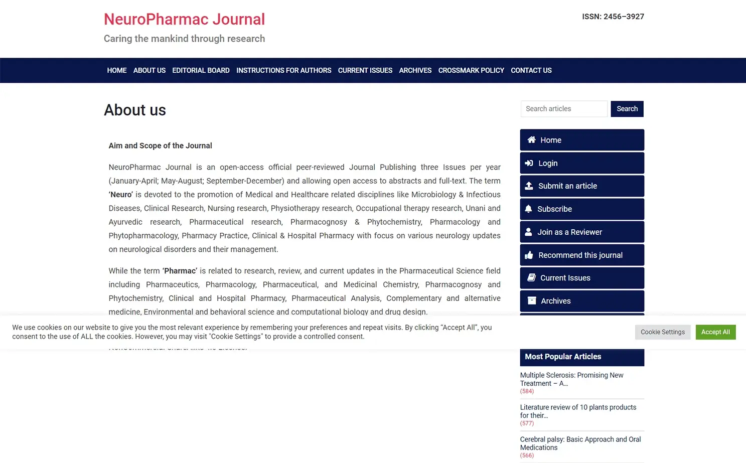 Researcher Personal Presentation website — About Us