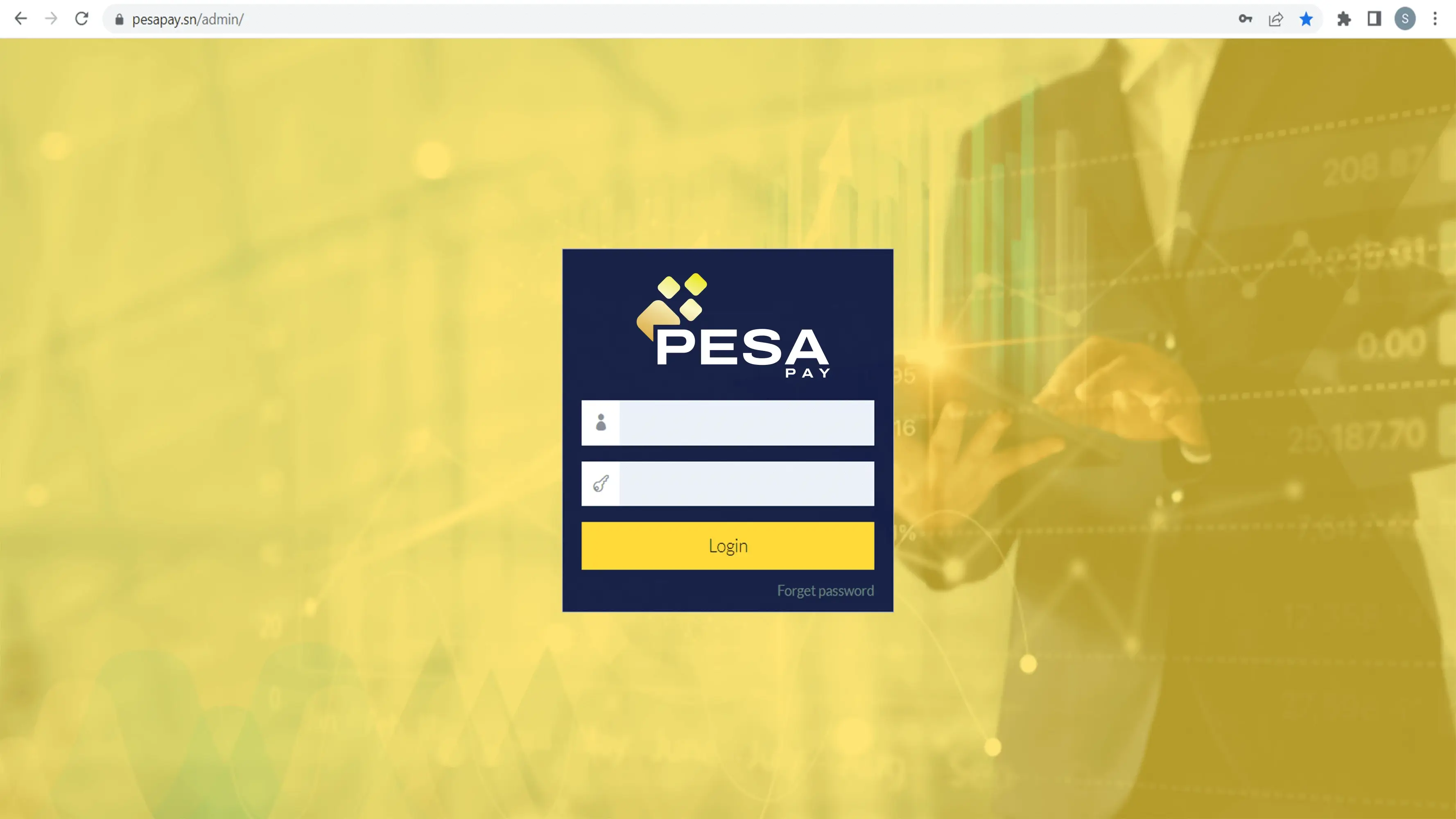 Online Payment Application — admin — Login