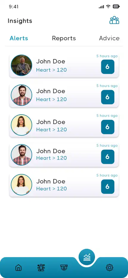 Senior Citizen Monitoring App app — Insights Alerts