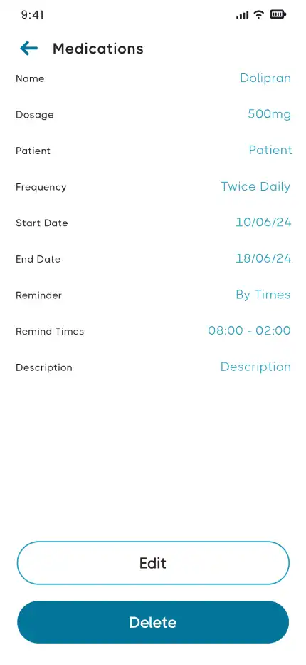 Senior Citizen Monitoring App app — Medications