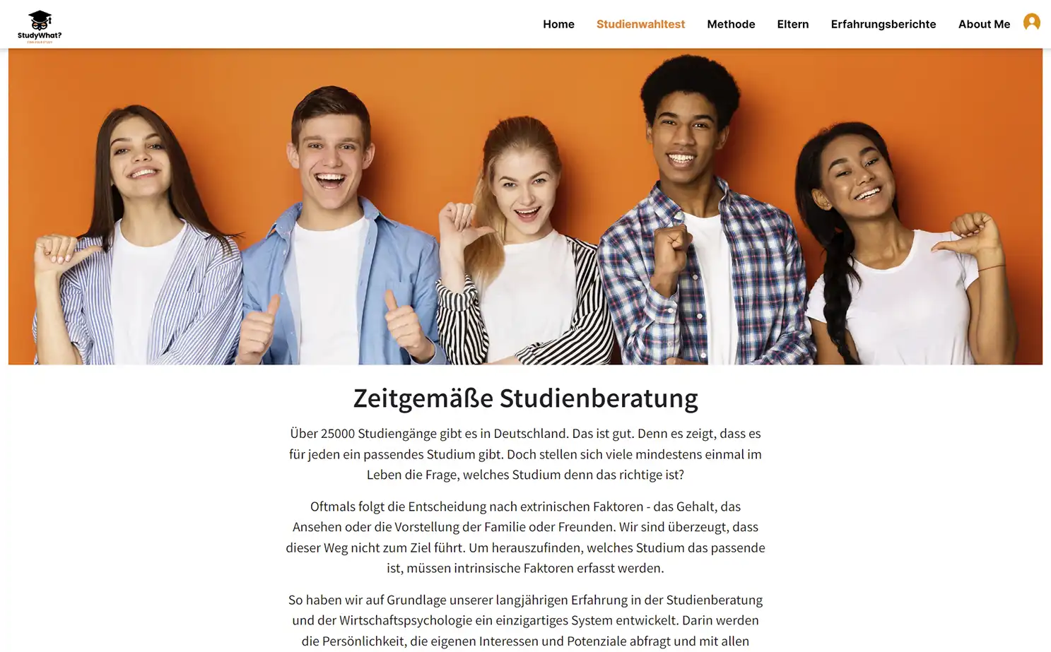 Study Matching Platform app — About Study Selection Test