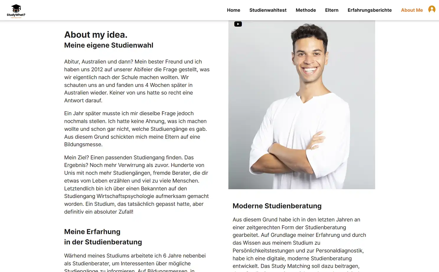 Study Matching Platform app — About