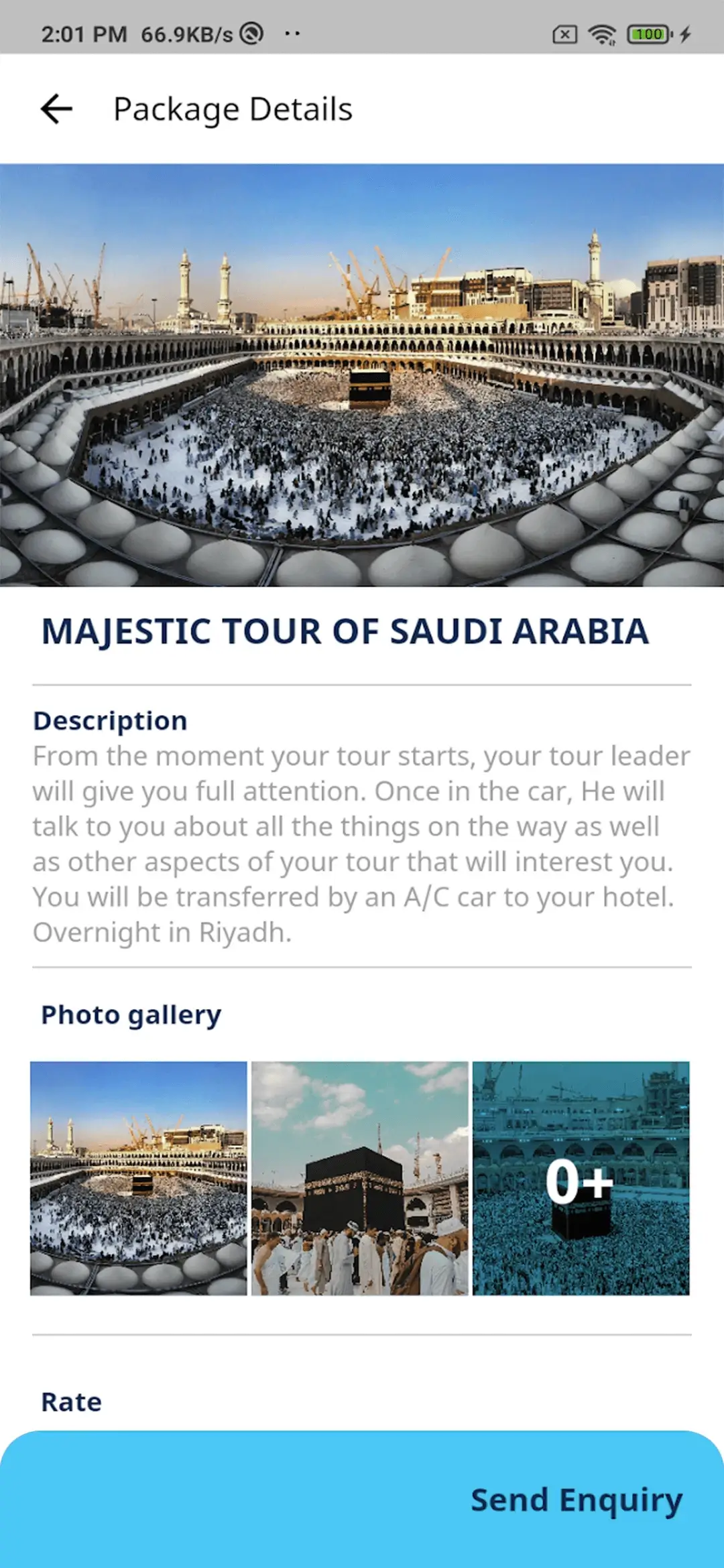 Umrah Plus — user app — Package Details