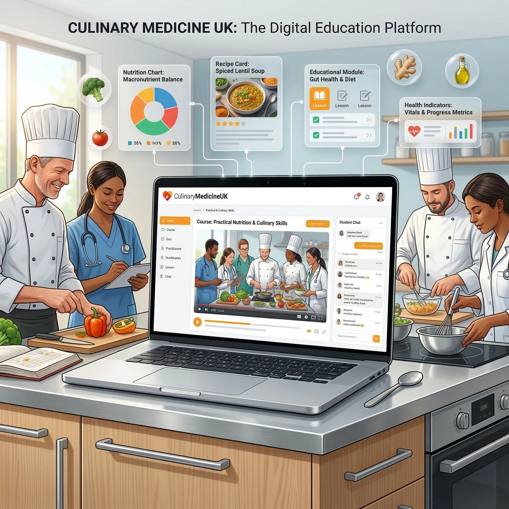 Culinary Medicine UK – digital learning platform for clinicians with cooking and nutrition training